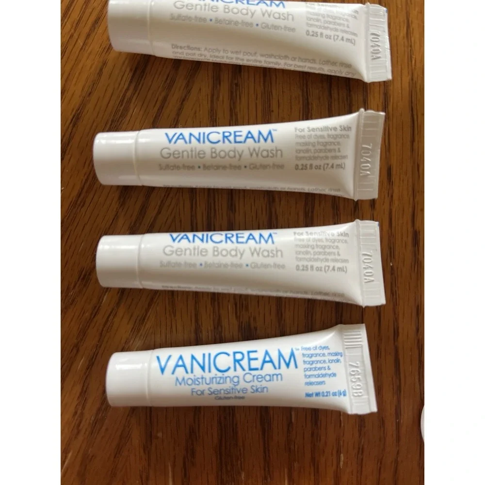 Vanicream Lot 9 Moisturizing Skin Cream Gentle Body Wash 0.25 Fl Oz Travel Size